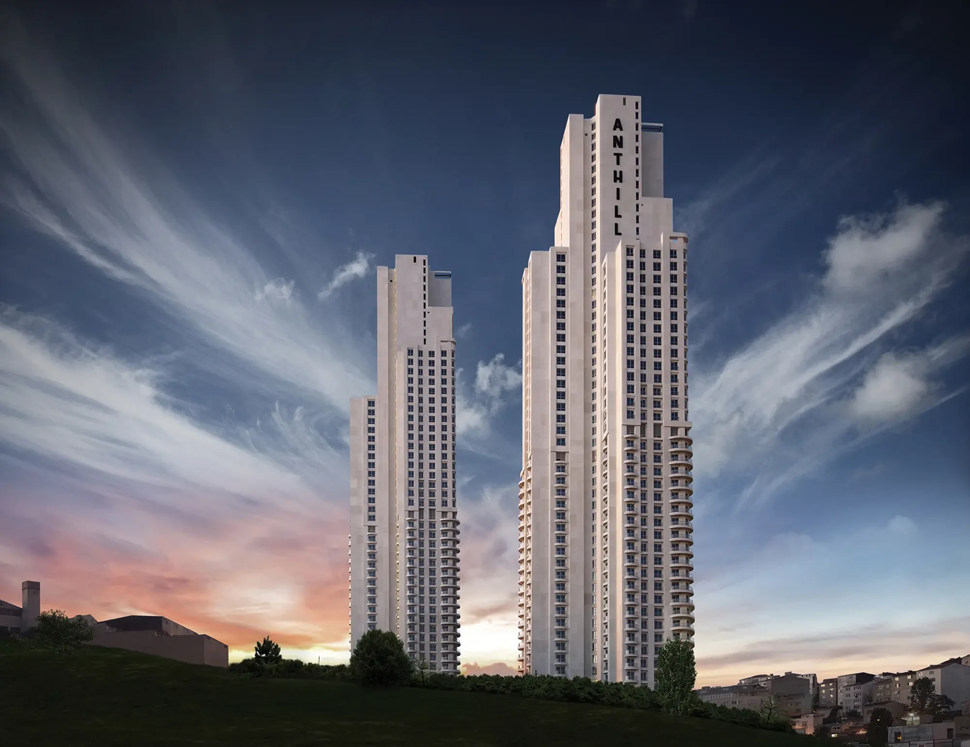 Anthill Residence ikiz kuleleri